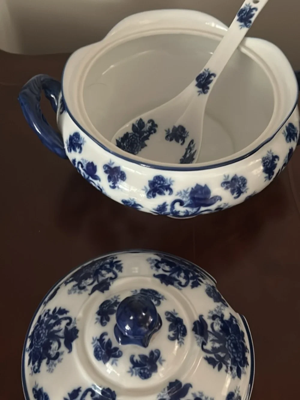 Gorgeous vintage Blue and white tureen
